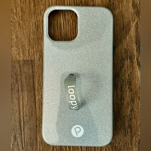 Sparkle Silver iPhone 12 Pro Loopy case